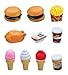 Deluxe Fast Food Lunch Play Set for Kids with Burgers, Chicken, Fench Fries, Ice Cream Dessert and Drinks