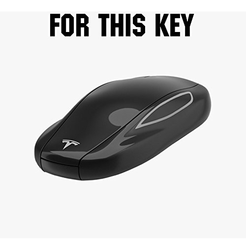 Massimiliano Incas Dobrev 3 Buttons Silicone Smart Key Case Rubber Cover Skin Fob Holder for for Tesla Model S X P85D P70