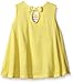 Gerber Graduates Girls Sleeveless Swing Top with Rosettes, Navy Stripe, 12 Months