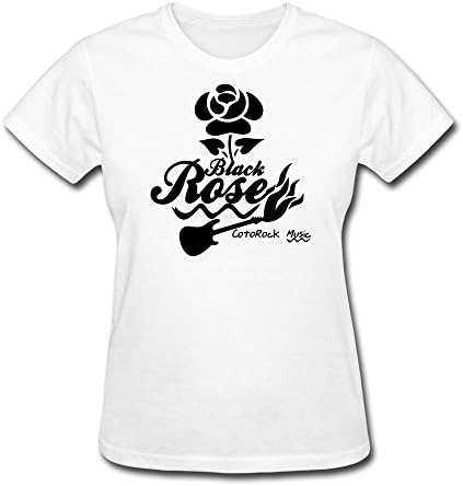 Xxfz Women's Black Rose (UK Band)Cure For Your Disease White Medium T Shirt