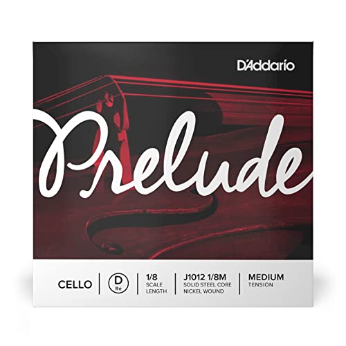 DAddario Prelude Cello D String 1/8 Scale, Medium Tension
