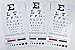 TAXXAN (3) Snellen Pocket Eye Chart in one Pack