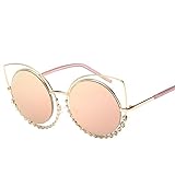 Ikevan 2017 Fashion Retro Women Diamond Cat Eye Sunglasses (03)