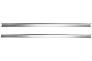 Hilitand 2pcs Drawer Cap, 304 Stainless Steel Cabinet Edge Protector Slip On Door Drawer Edge Guard with Adhesive for 0.75in 