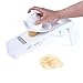Kitchen + Home Mandoline Slicer - All Purpose Adjustable 5 in 1 Slicer, Julienne Slicer, Waffle Cutter and Safety Holder