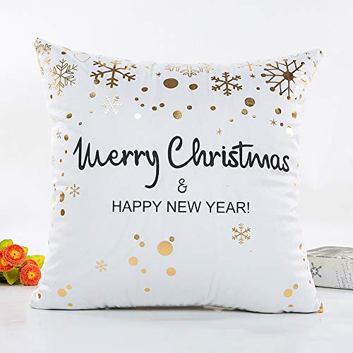 XUELIEE 3 pcs Merry Christmas Pillow Case Christmas Tree Xmas Pillow Cover 18 x 18\