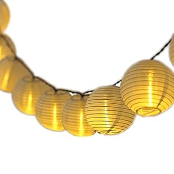 Solar exterior Luz Cadena 6 metros 30 ledes farolillos Farol solar luz