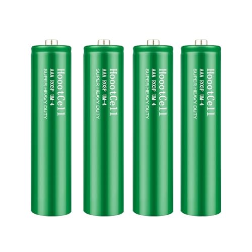 HoootCell AAA Batteries, 400mAh Carbon Zinc AAA Battery, 4 Count Heavy Duty Power AAA Battery for Household and Business