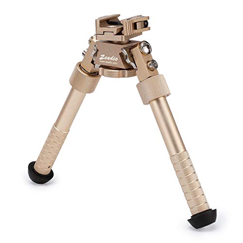 Zeadio Swivel Tiltable Quick Release Bipod, 6 to 9 Inches Brown Pricepulse
