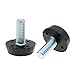 Saim Adjustable Furniture Levelers Screw On Furniture Glide Leveling Foot Adjuster 6mm x 15mm UNC Pitch 1mm for Table Chair Cabinet Patio Outdoor Furniture Legs - 20 Pcs