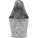 Sorbus Metal Wall Pocket Planter - Half Round Galvanized Decor - Wall Flower Holders Hanging Planters, Vintage Rustic Farmhouse Style