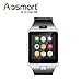 Bluetooth Smart Watch with Camera, Aosmart DZ09 Smartwatch for Android Smartphones - Silver