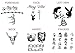 BONUS PACK: Post Malone Temporary Tattoos | Includes FACE, HANDS & ARM Tattoos | REALISTIC | Life-Sized