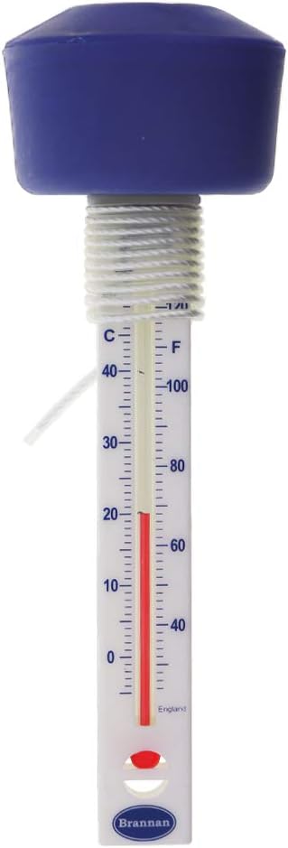 Brannan Floating Pool Thermometer with Blue Float - Pool & Spa Accessory