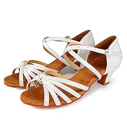 YKXLM Women's Latin Dance Shoes Satin Professional