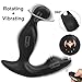 Vibrating Prostate Massager Flashlight Rotating Bat Butt Plug Remote Control Vibrator with 9 Speed and 5 Rotating Modes Waterproof Rechargeable Anal Sex Toy for Beginner and Advanced Users