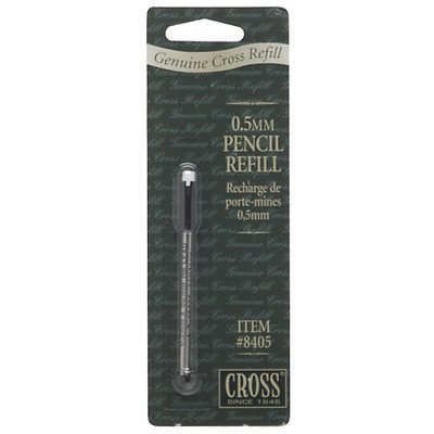 Cross Lead & Eraser Refills, 0.5mm, HB, Black, 12/Pack [Set of 2]