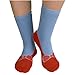 Non-skid Red Slipper Socks by Foot Traffic
