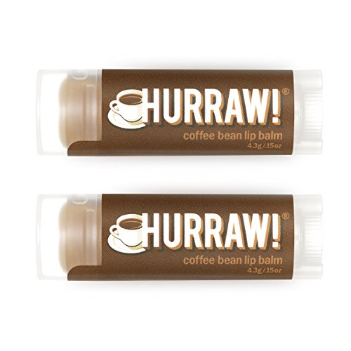 HURRAW! Coffee Bean (2 Pack) Lip Balm: Organic, Certified Vegan, Certified Cruelty Free, Non-GMO, Gluten Free, All Natural â€“ Luxury Lip Balm Made in The USA â€“ Coffee Bean (2 Pack)
