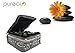 pureGLO Essential Oil Case to Protect Your Precious Oils - Holds 30 Bottles (5ml, 10ml & 15ml) - Perfect for Travel or Storage (Grid)