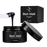 Facial Charcoal Black Mask (100 mg) Applicator Included - Purifying Peel-off Effect – Removes Blackheads and Dead Skin, Cleanse and Minimizes Pores by BeautyLine