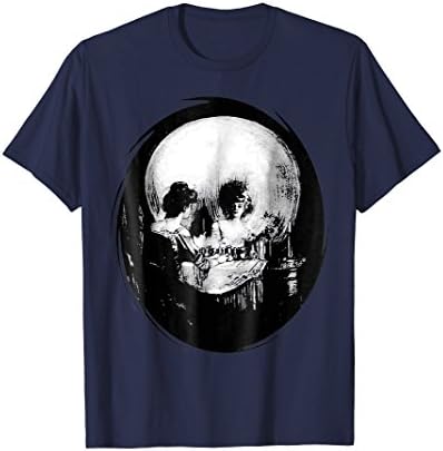 Woman and Skull Reflection All Is Vanity T-Shirt