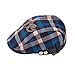 Voberry Baby Boy Kids Toddler Plaid Beret Cabbie Flat Peaked Hat River Cap (B)