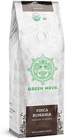 GREEN MAYA Finca Rumania Arabica Coffee Beans 100% Certified Organic Salvadorian Single Origin Coffee Espresso