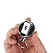 Elemart(TM) 2Pcs Full-metal Retractable Chain Pull ID Badge Key Card with Belt Loop Clasp & Key Ring Tagging Holders with Belt Clip Badge Reels for Keys-ids-badges in Silver