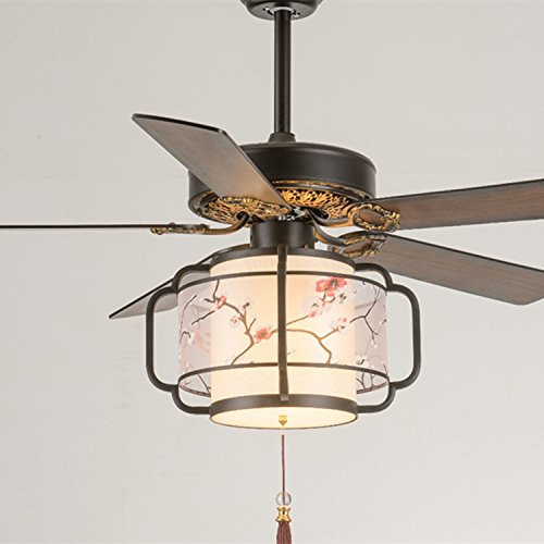 Sdkky Chinese Vintage Ceiling Fan Fan Lamp Living Room