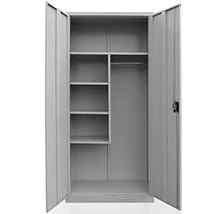 Producto de limpieza escoba armario puertas para ropa armario de metal