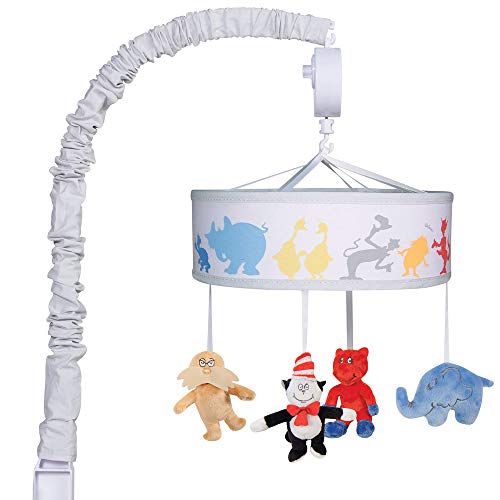 Dr Seuss Friends Baby Crib Musical Mobile Cat in The Hat, Lorax