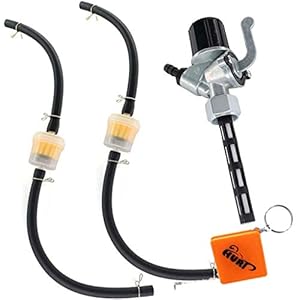 HURI Benzinegraan M16x1 & benzinefilter benzineslang voor Simson S50 S51 S70 S53 S83 SR1 SR2 SR2E SR4-1 SR4-2 SR4-3 SR4…