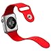 Apple Watch Band, JETech Soft Silicone Replacement Sport Band for Apple Watch All 42mm Models (Red)