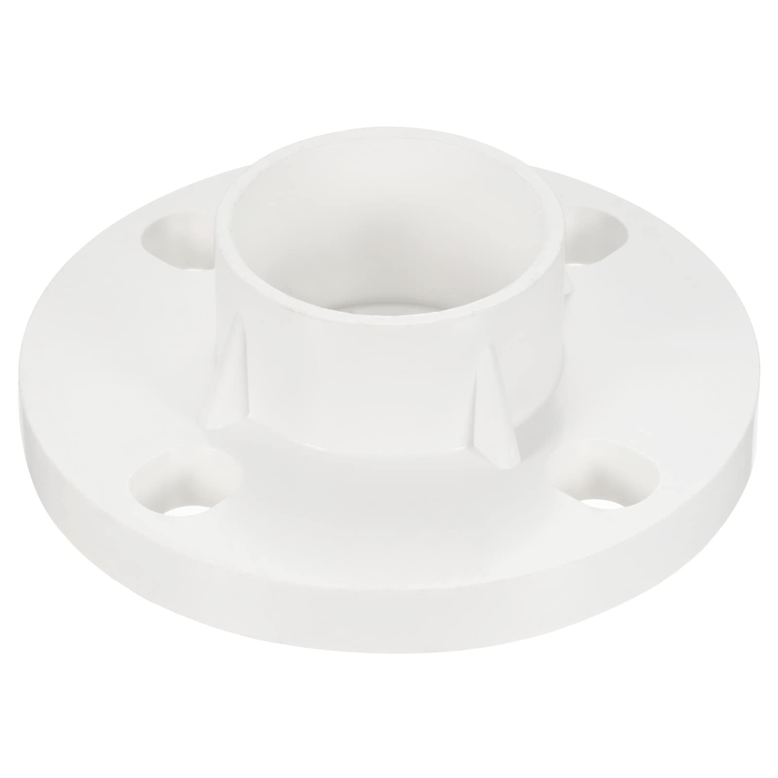 PATIKIL 63mm/2.48 Inch PVC Pipe Fitting, Flange Pipe Socket Coupling Connector for 63mm OD Pipe Connect, White
