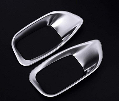 ABS Chrome Interior Accessory Car Sticker Seat Adjustment Cover Trim for Jaguar XE/F-Pace/XFL/XF X761 2016-2017 Matte Silver