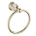 AUSWIND Gold Polished Stainless Steel Crystal Towel Ring Wall Mounted Bathroom Accessory Set LK28