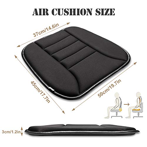 Palewell Car Seat Cushion Non-Slip Mat, Car Seat Covers for Auto Car Supply, Memory Foam Seat Cushion, Office Chair Cushion