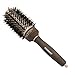FIXBODY Hair Brush, Round Brush for Blow Drying, Curling, Styling, Nano Thermal Ceramic & Ionic Tech, Boar Bristle, Volume & Shine, Brown (3 Inch, 1.7 Inch Barrel)