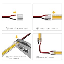 BTF-LIGHTING FCOB COB 10mm 0.39in Connector Kit