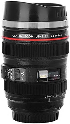 YTNT Camera Lens Thermos Mug/Thermos with Leak-Proof Lid, 24-105mm Tea Water Liner Travel Thermal Coffee Cup