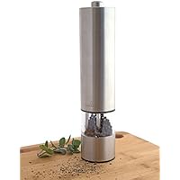 Culina Quality Stainless Steel Electric Powered Fine Grind Salt/Pepper Mill with LED Light