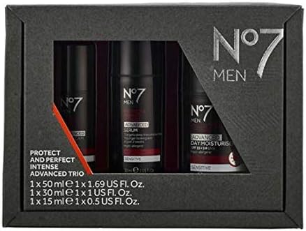 No7 Men Energizing Face Trio – Gesichtscreme, Waschgel & Peeling Für Männerhaut