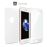iPhone 7 / 8 Screen Protector, 9H Hardness iPhone 7 / iPhone 8 Front Back Tempered Glass Screen Protector 3D Full Coverage 4.7