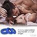 LYNK Cock Ring Black Medical Grade Silicone for Men, Set of 3 Intimate Enhancer Support Rings Small Medium Large, Last Longer Get Harder Erections