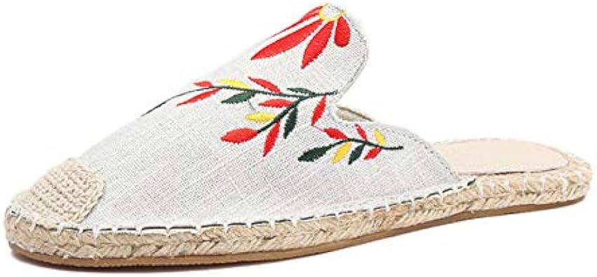 embroidered mule shoes