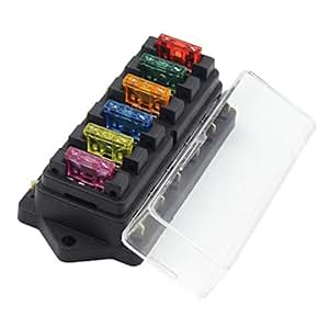 Amazon.com: Ninth-City 6 Way Car Auto Standard Blade Fuse ... auto fuse boxes 