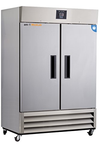 Click Here to See More Images am-1 AM-LAB-2D-RSE-49-SS MedLab Essential Stainless Steel 49 cu. ft. Medical/Laboratory Refrigerator