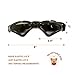 PETLESO Large Dog Goggles Eye Protection Pet Goggles Sunglasses for Medium Large Dogs- Black