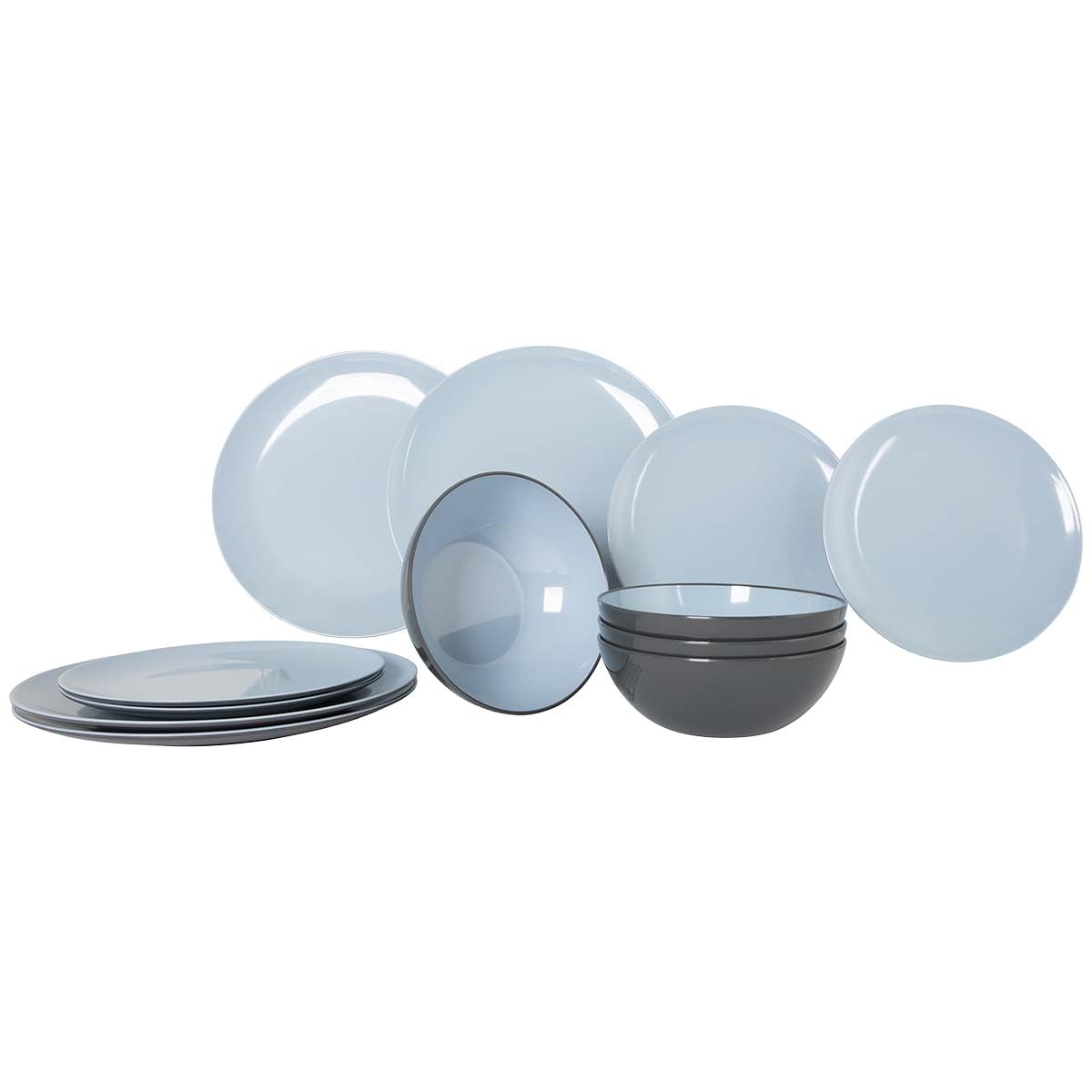 GX VIV Vajilla Azul 12 uds.